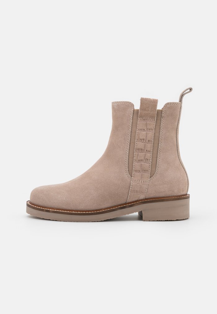 Bottines Anna Field Classiche Block heel Zip UP Beige Femme | BZV-8350864